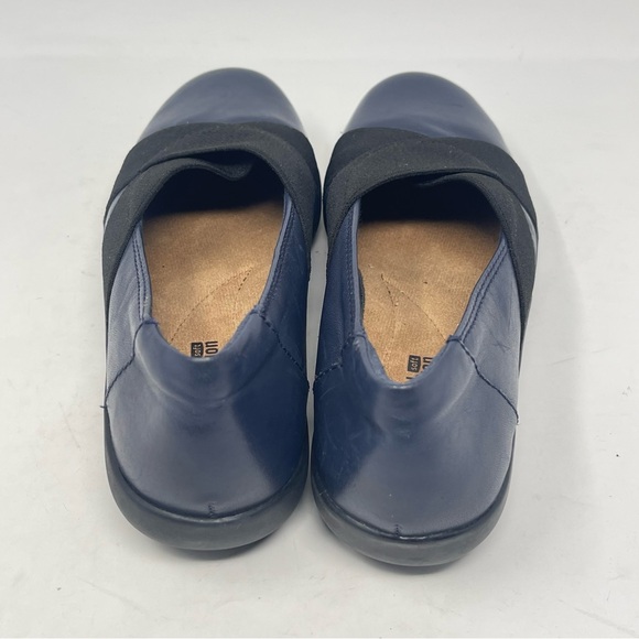 Clarks Medora Jem Shoes Womens 7.5 Blue Leather Slip On Comfort Casual Office - Picture 7 of 12